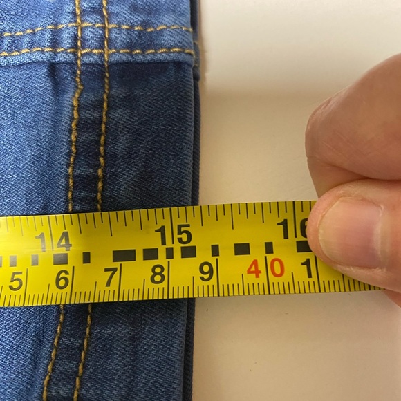 Pacsun Womens Jr 2 24 Blue W/Embroidered Flowers Snap Front Demin Mini Skirt EUC - Picture 6 of 7